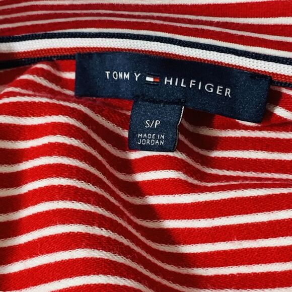 Tommy Hilfiger Red And White Seafaring Open Jacket Size Small Women’s - Picture 10 of 11